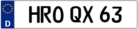 Trailer License Plate